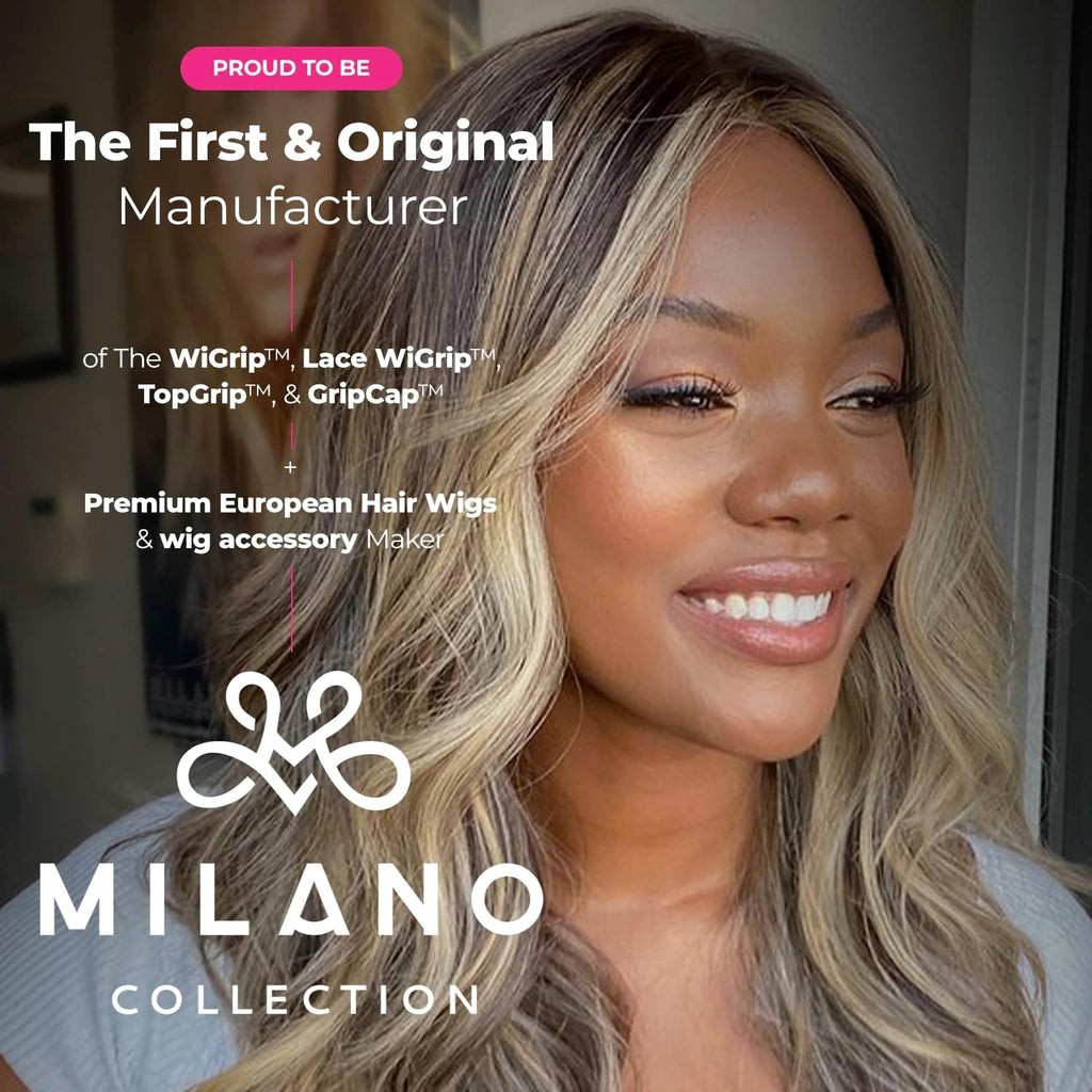 Bundle Wig Grip Band + Wig Stands, Non Slip Extra Hold Tan Wig Band for Wigs and Frontals + 4-Pack Wig Stands for Drying, Styling, or Displaying