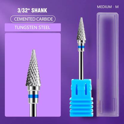 1Pc Nail Drill Bit Rotate Burr Milling Nail Cutter Bits Electric Drill Machine for Manicure Pedicure Tools