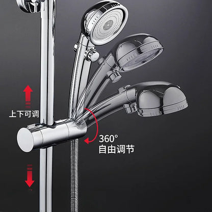 Universal Shower Head Holder Adjustable 18~25Mm 360° Rotation ABS Plastic Shower Slide Rail Bar Holder Bathroom Accessories
