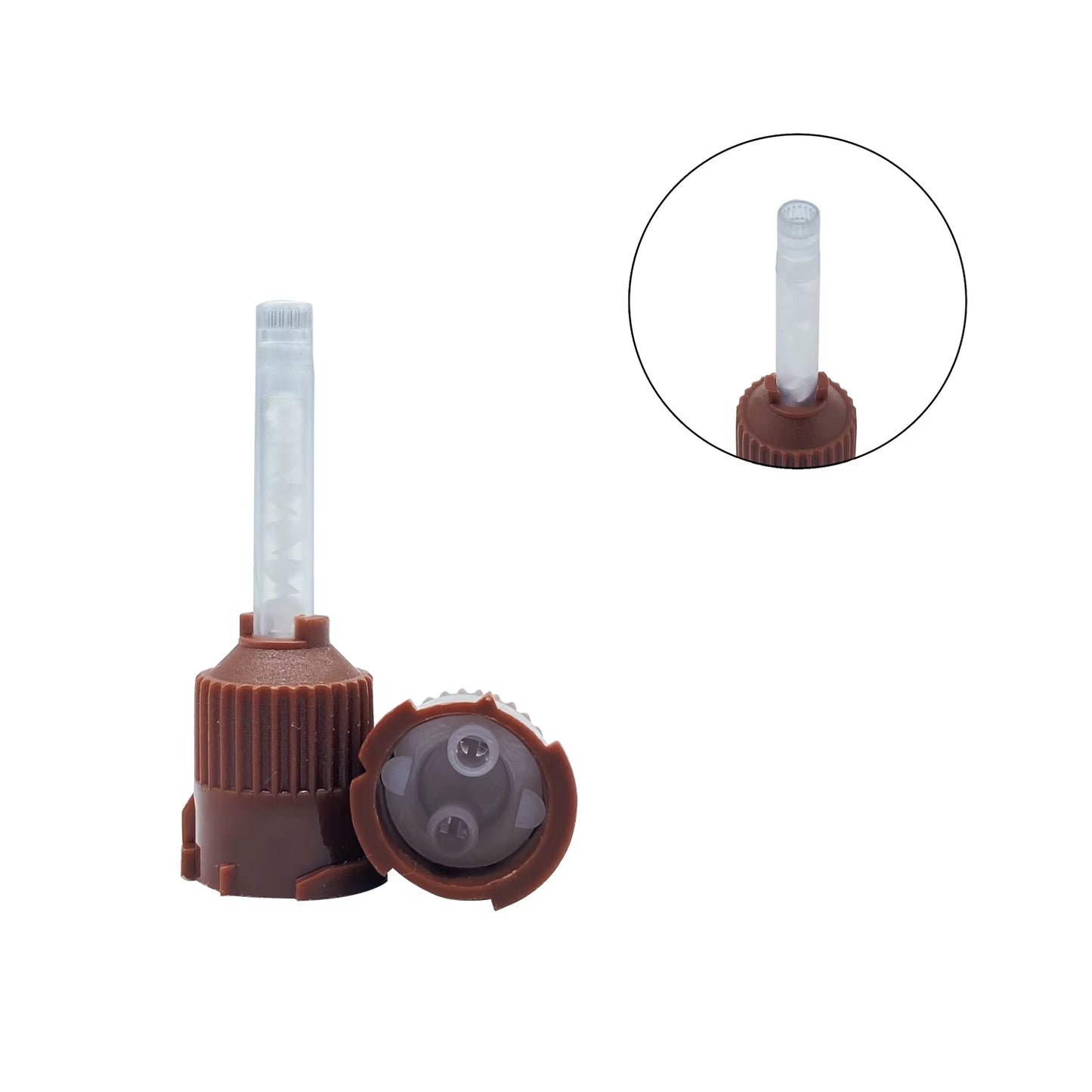 50Pcs Dental Materials Dentistry Silicone Rubber Conveying Mixing Head Disposable Impression Nozzles Mixing Tips Mixing Tube