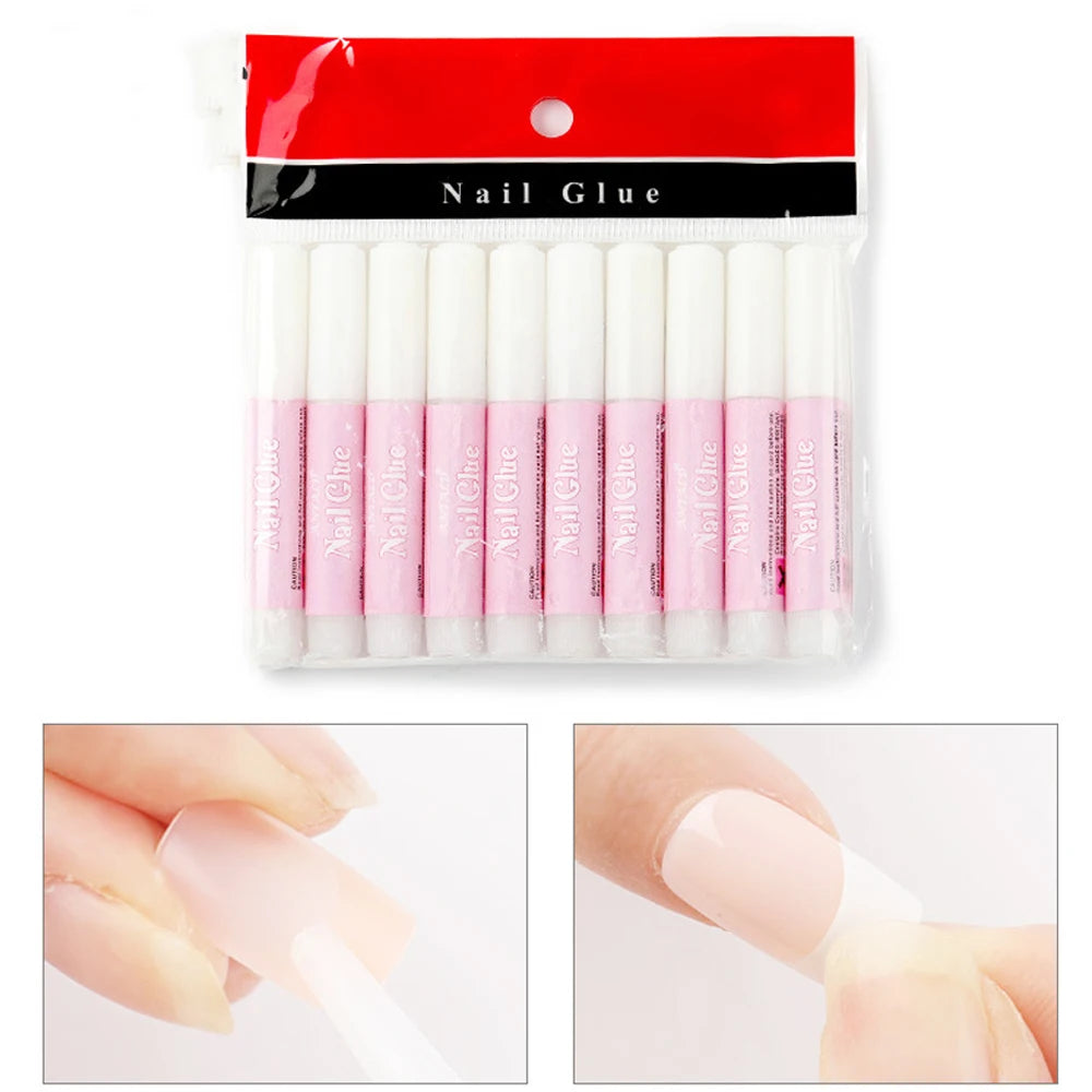 50 PCS Nail Glue for Acrylic Nails,Nail Tip Glue Professional Nail Glue False Nail Tips Glue Broken Nails Adhesive Super Bond