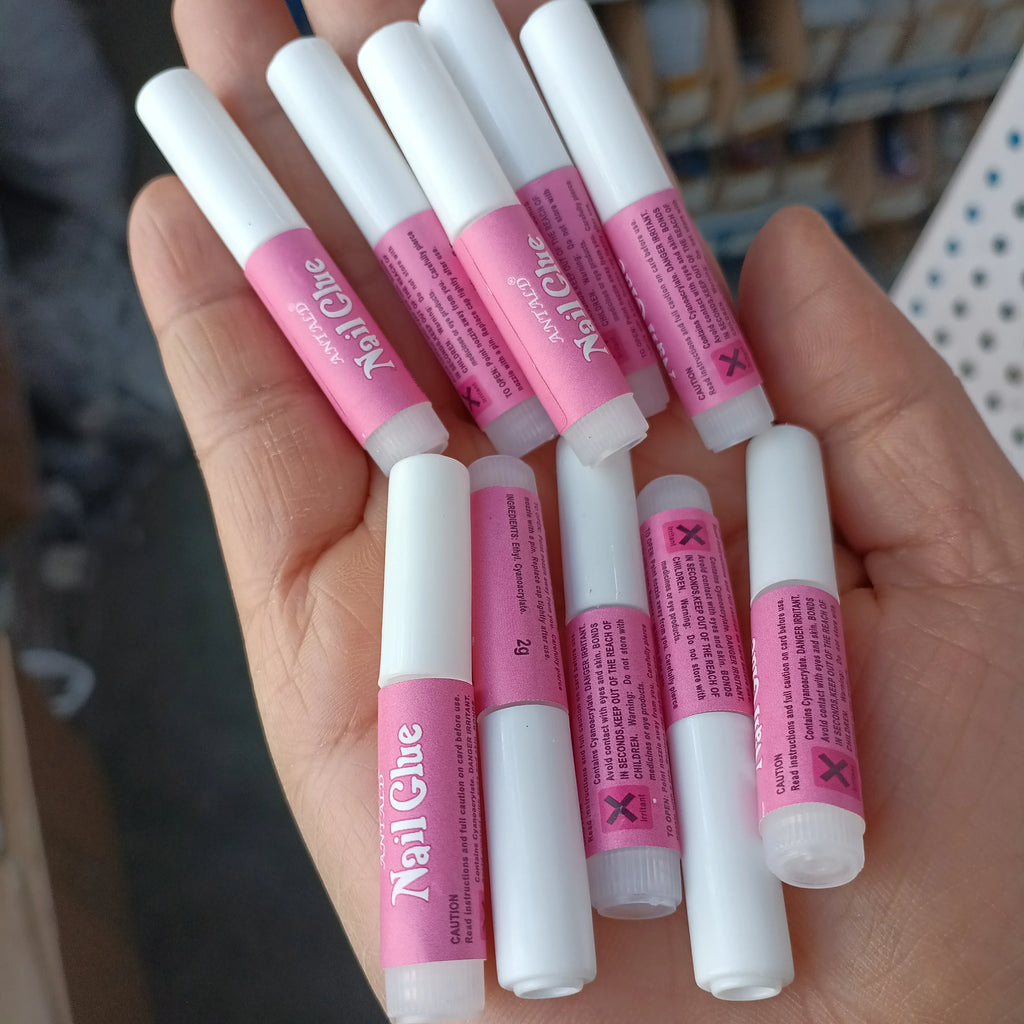 50 PCS Nail Glue for Acrylic Nails,Nail Tip Glue Professional Nail Glue False Nail Tips Glue Broken Nails Adhesive Super Bond