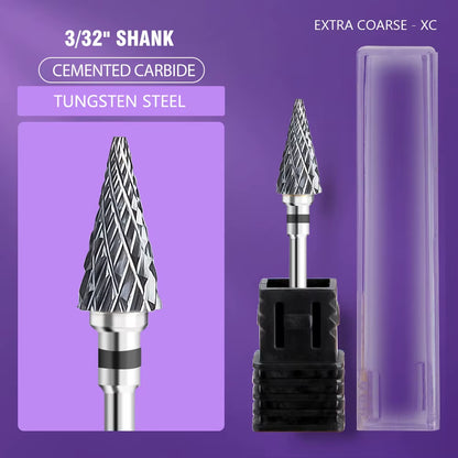 1Pc Nail Drill Bit Rotate Burr Milling Nail Cutter Bits Electric Drill Machine for Manicure Pedicure Tools