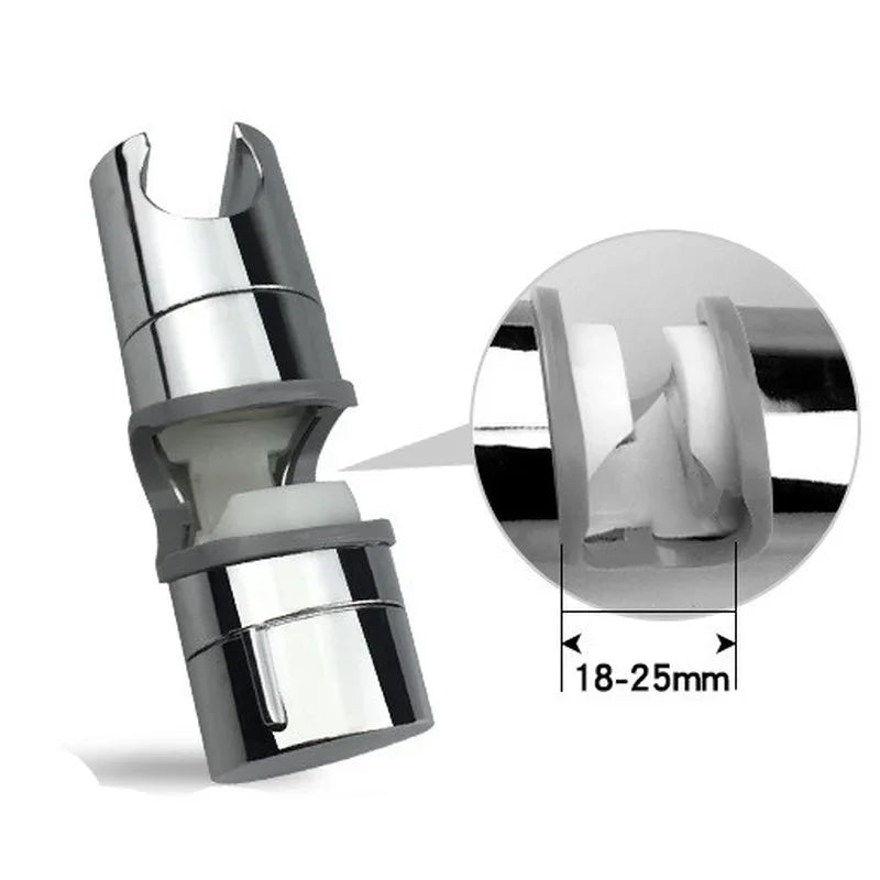 Universal Shower Head Holder Adjustable 18~25Mm 360° Rotation ABS Plastic Shower Slide Rail Bar Holder Bathroom Accessories