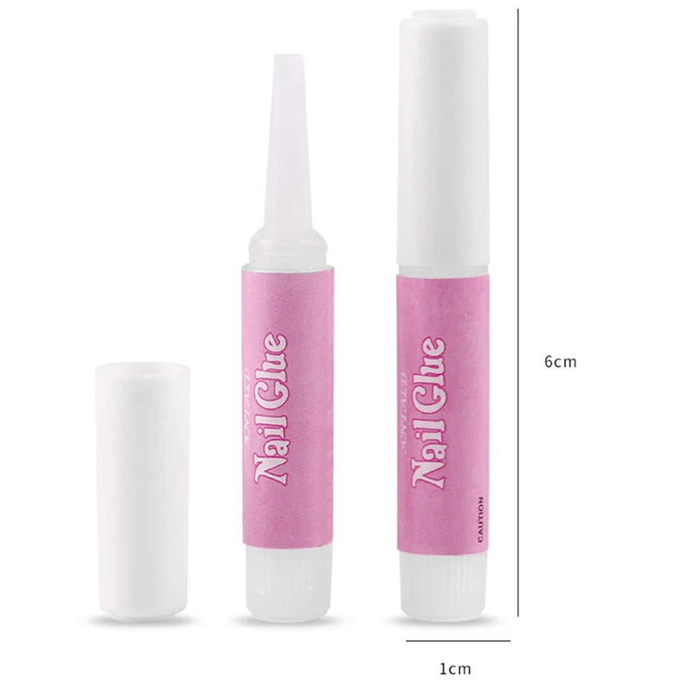 50 PCS Nail Glue for Acrylic Nails,Nail Tip Glue Professional Nail Glue False Nail Tips Glue Broken Nails Adhesive Super Bond