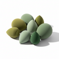 COSTICA Makeup Sponge Set Blender, Beauty Sponge Makeup Blender Flawless for Liquid - Multi Colored 4 Pcs Avocado Series